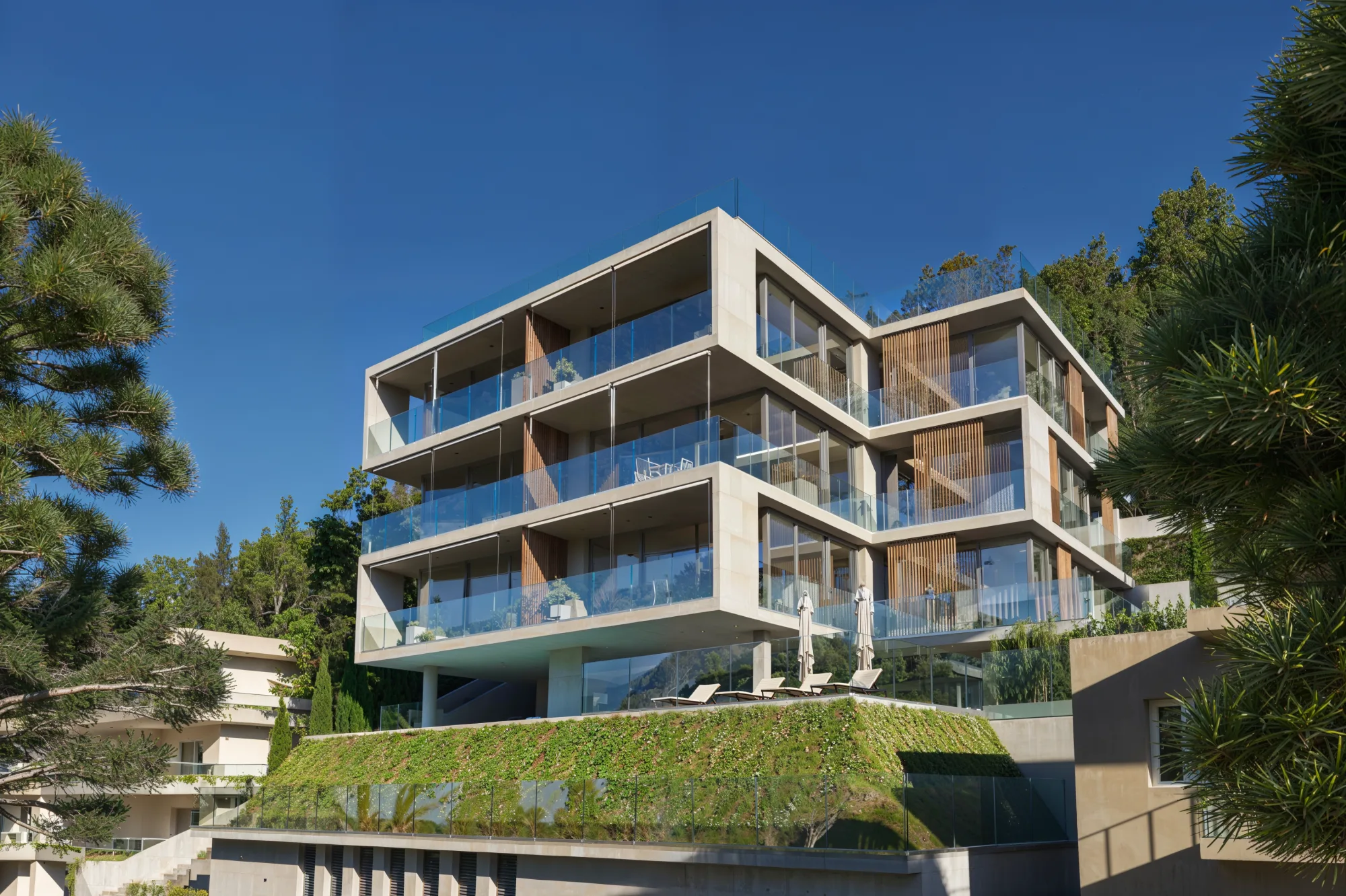 Infinity pool overlooking Lake Lugano at Villa Boffa