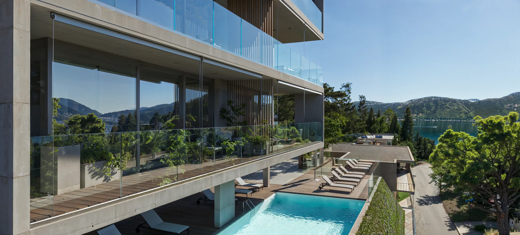 Villa Boffa terraces above Lake Lugano